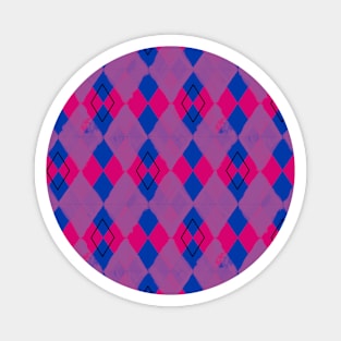 Bi Pride Argyle Magnet